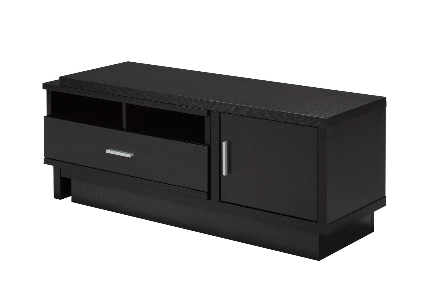 48" Expandable Wooden TV Stand with Drawer and Door Storage- 8024