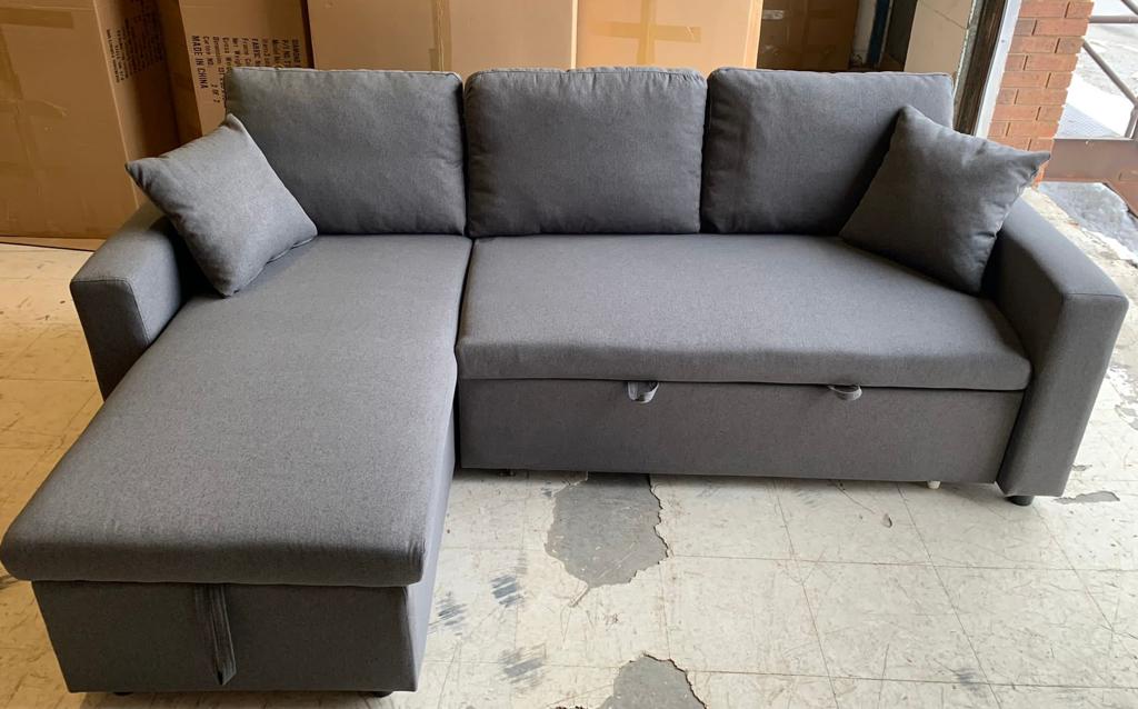 Sectional Sofa Bed with Reversible Storage Chaise