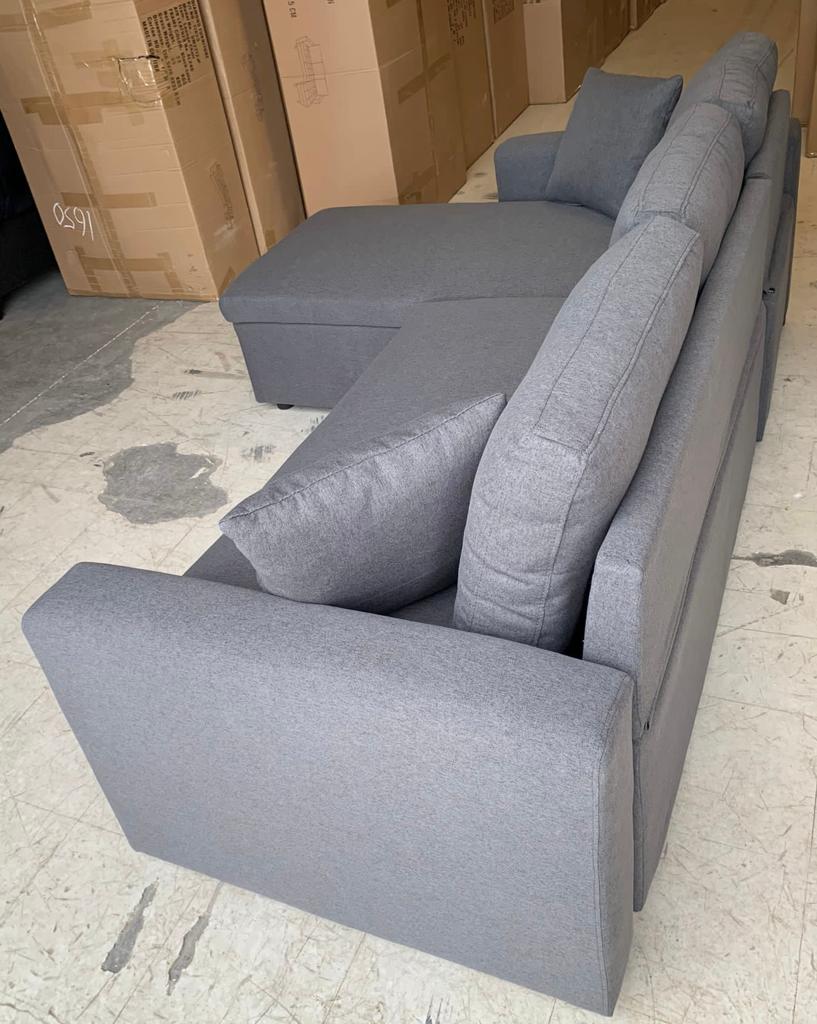 Sectional Sofa Bed with Reversible Storage Chaise