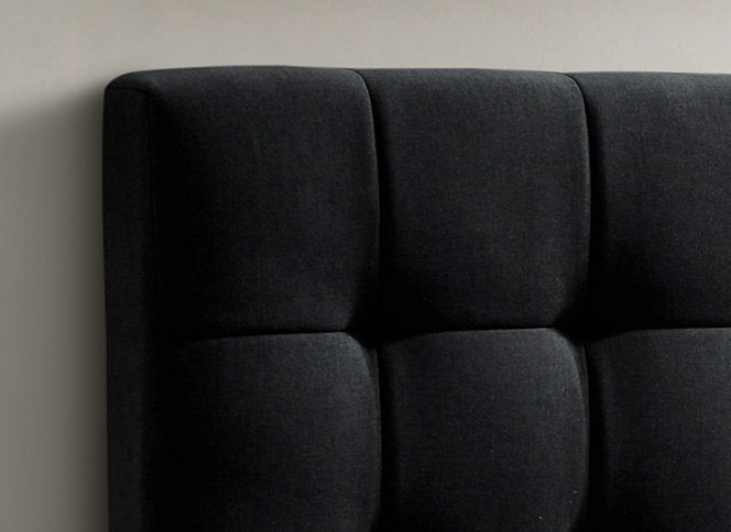 Black Fabric Upholstered Hydraulic Storage Bed- 5785